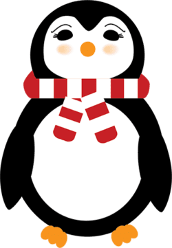 Holiday Penguin with Scarf