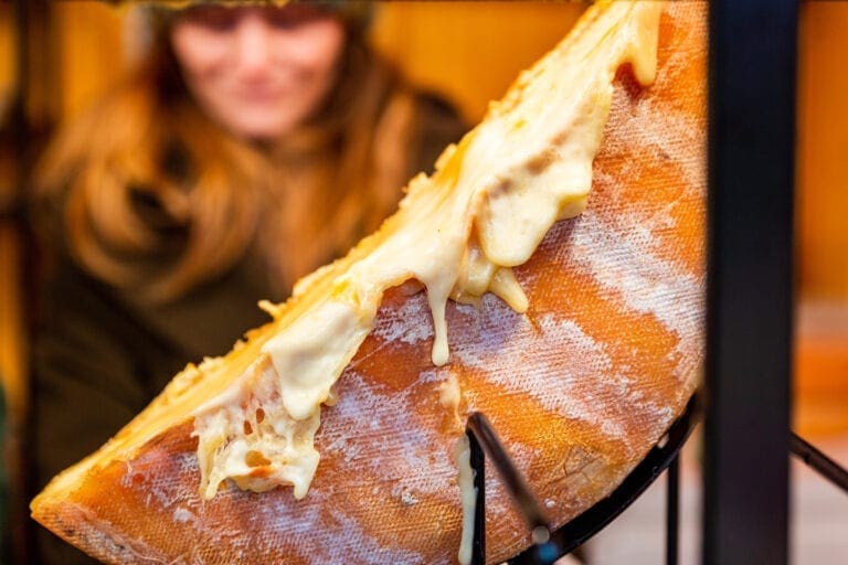 Raclette sold at the Christkindlmarket Chicago