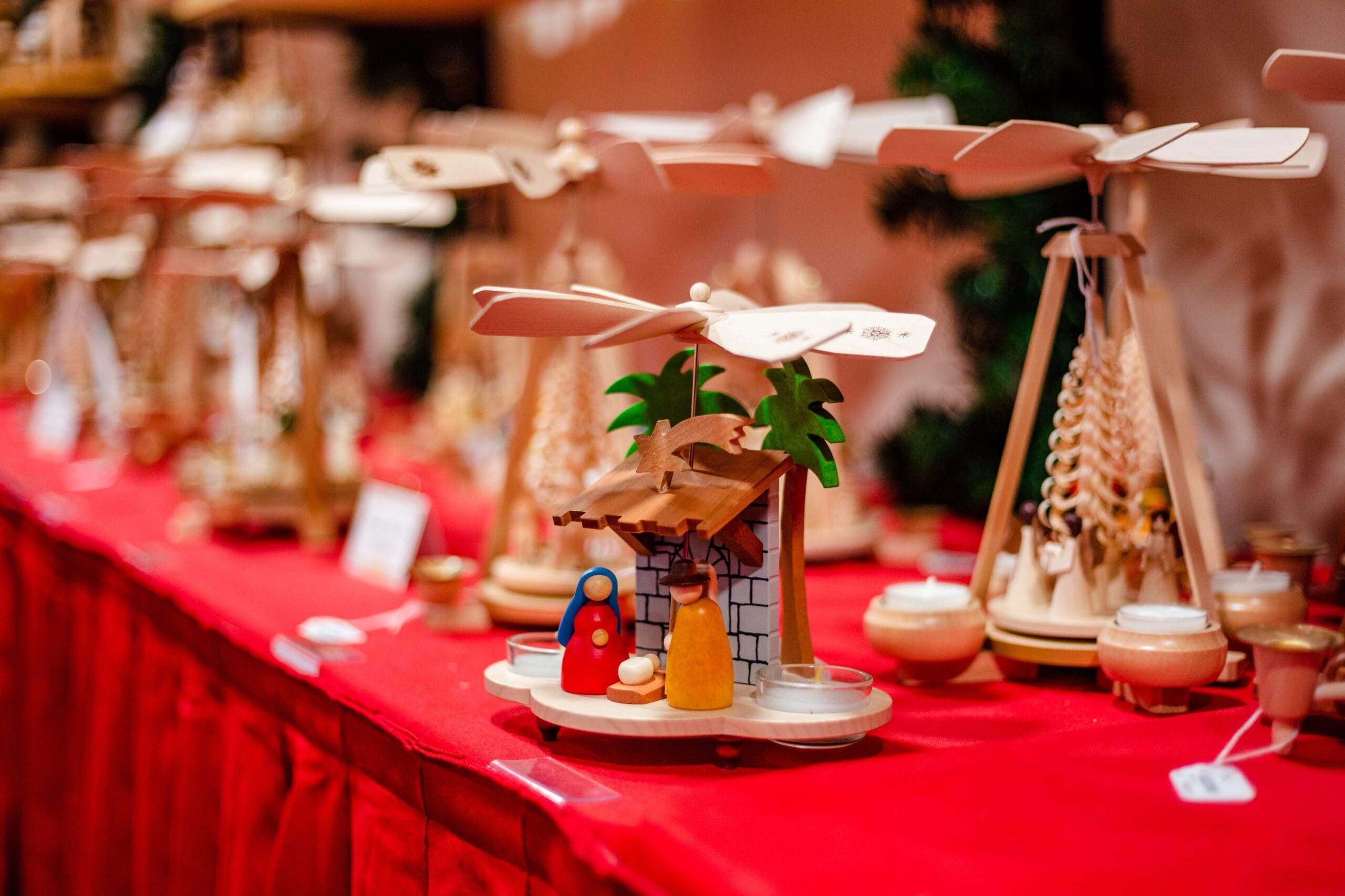 Christkindlmarket Pyramids for sale at Kaethe Wohfahrt