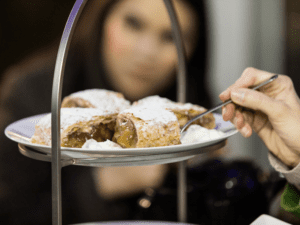 Traditional food at the Stammtisch Table