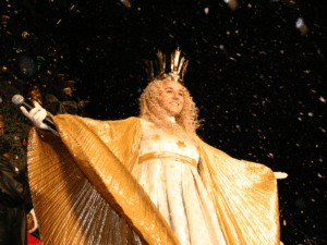 Beautiful Christkind Angel at the Market