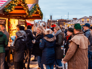 Visitors at the Milwaukee Christkindlmarket