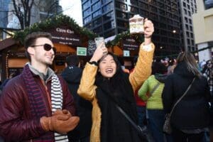 Friends at the Christkindlmarket Chicago