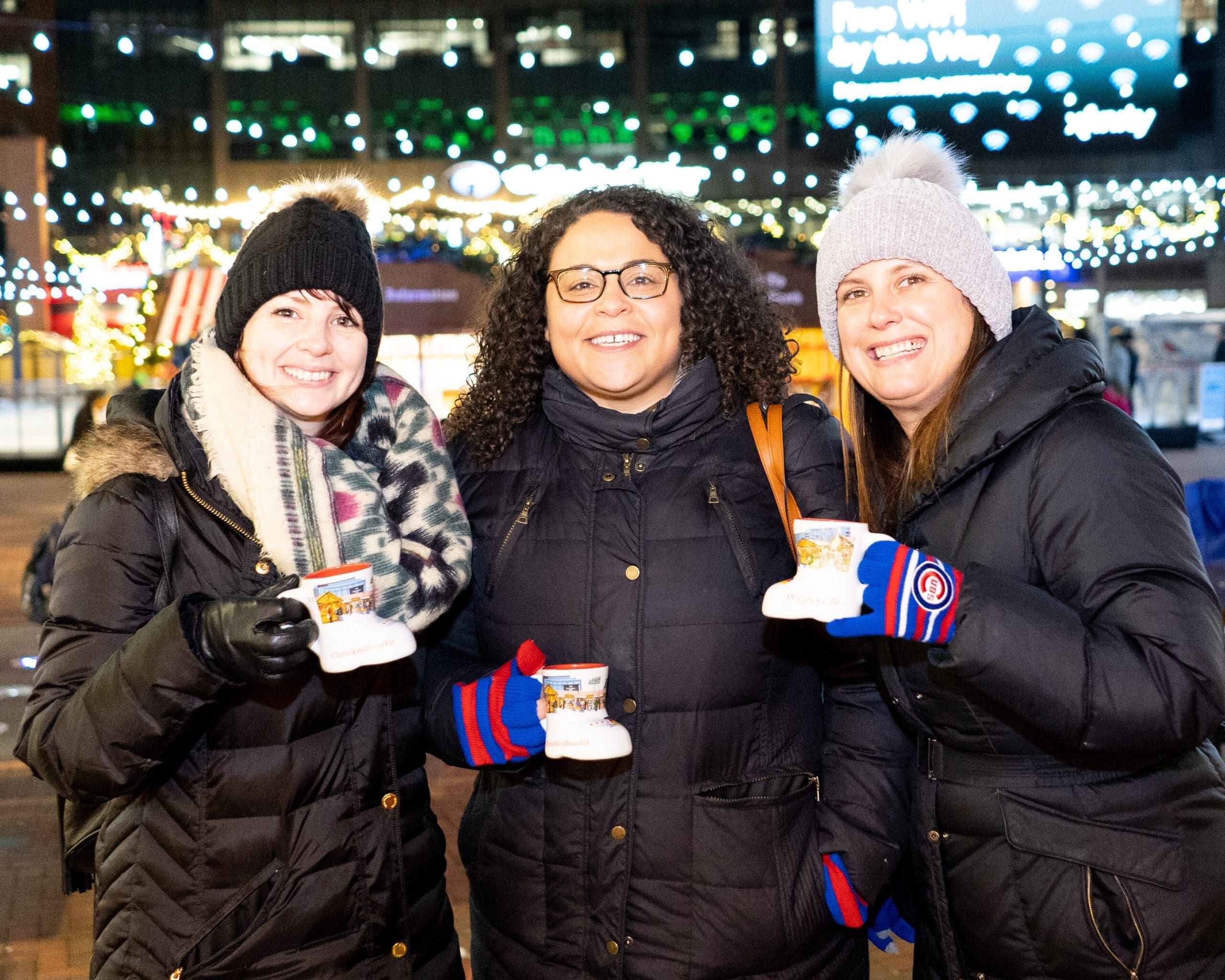 Friends at the Christkindlmarket Wrigleyville