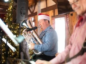 Musical Entertainment at the Aurora Christkindlmarket.