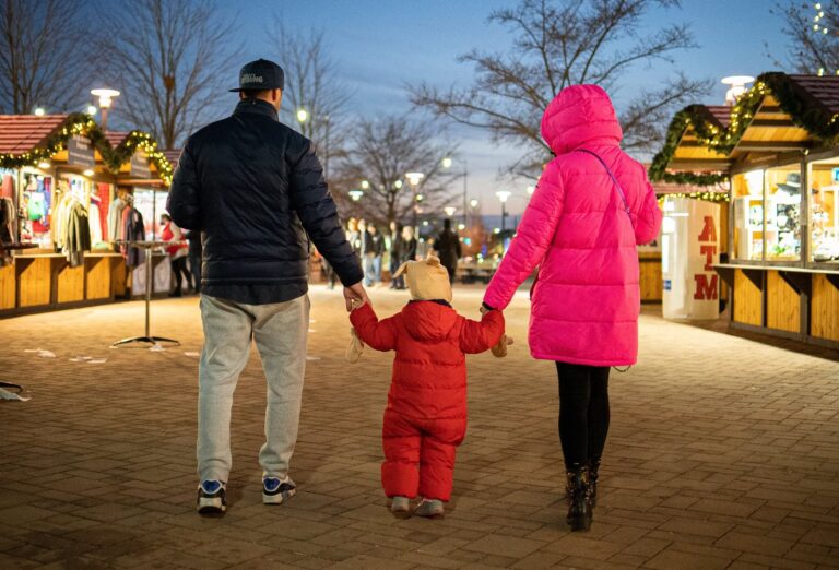 Family fun at the Christkindlmarket Aurora.