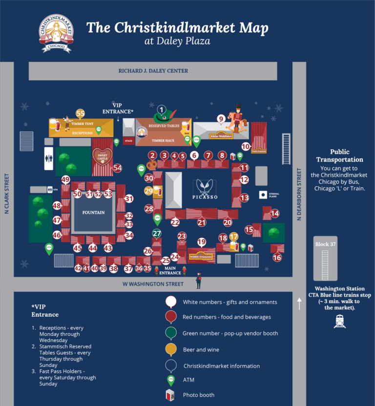 Map of Christkindlmarket Chicago