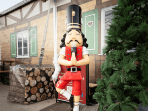 A nutcracker from the Christkindlmarket Aurora's Nutcracker Scavenger Hunt
