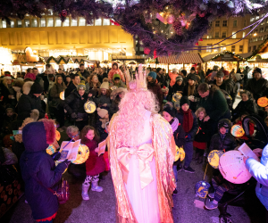 Lantern Parade at the Christkindlmarket