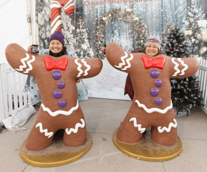 Photo op at the Christkindlmarket Aurora