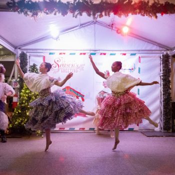 Visitors can enjoy various performances at the Christkindlmarket locations.